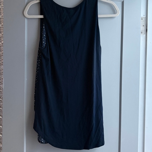 Navy Patterned Tank Top - Picture 4 of 5